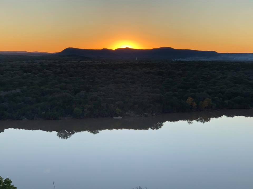 As the sun sets on Kingsland, TX